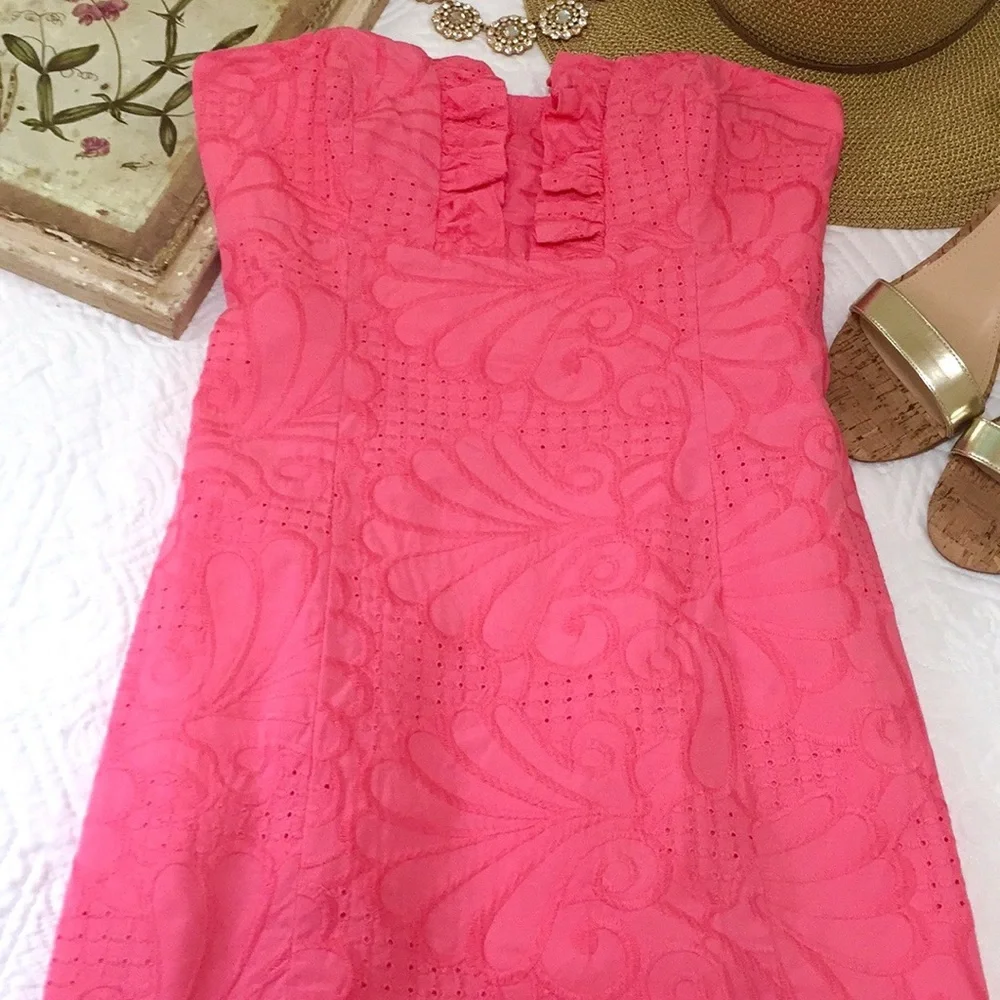 Lilly Pulitzer Frankie Dress in Pink Salmon - Picture 6 of 16